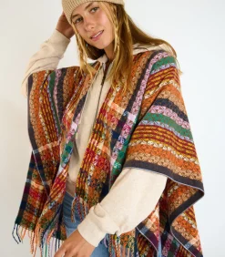 Clearance THURZA BIGBEAR Multicolour Poncho DAMES Truien & Cardigans