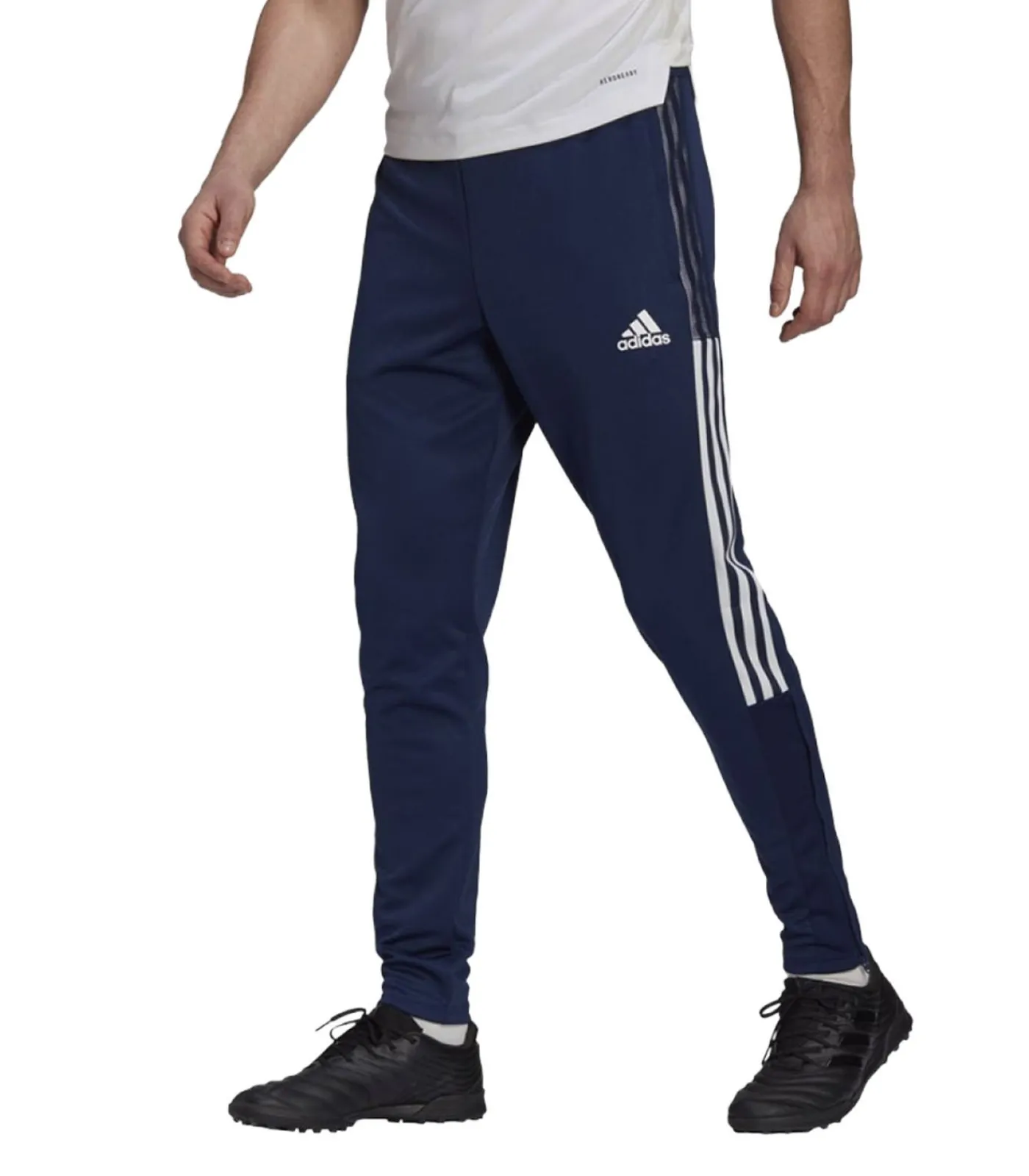 Heren Adidas TIRO 21 - Joggingbroek - Marineblauw