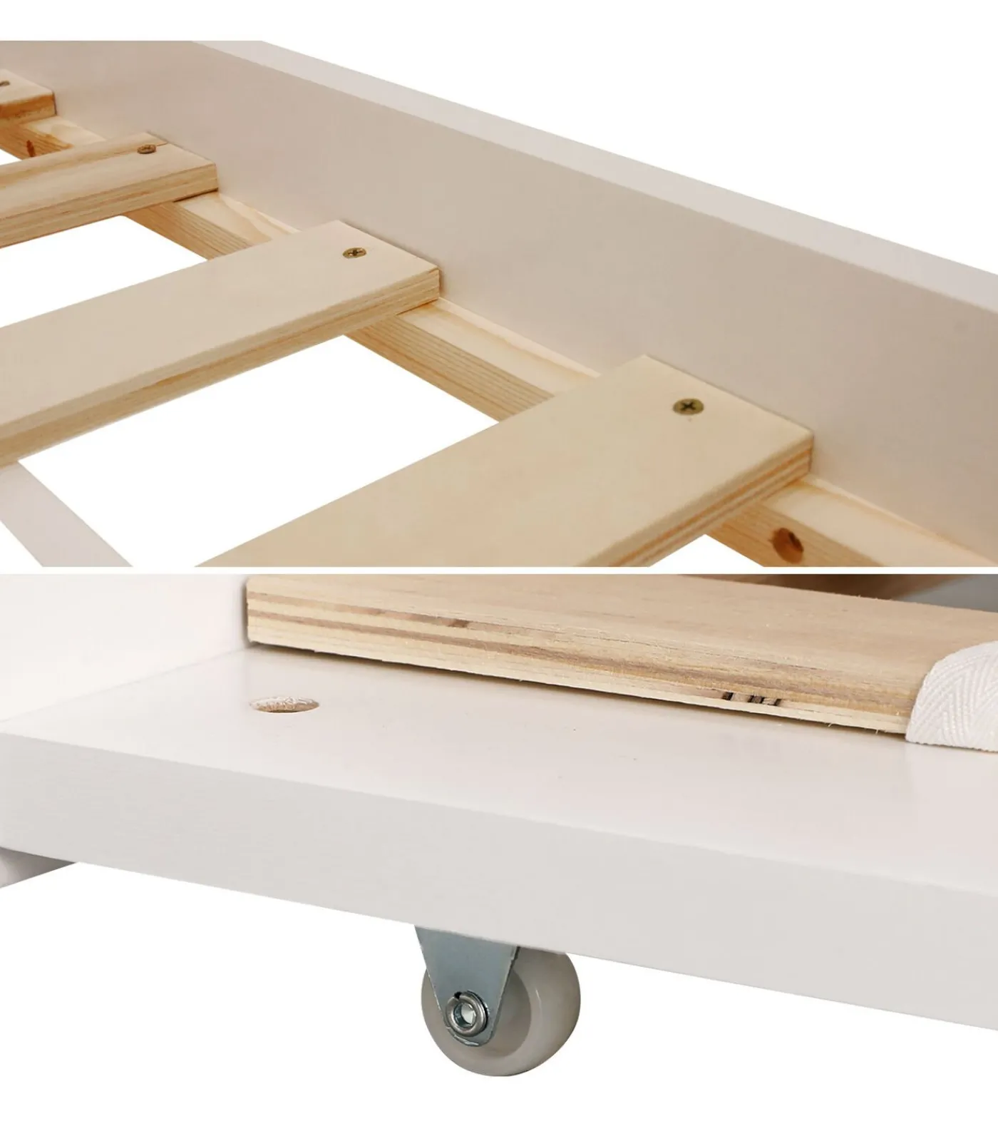 Kinderen HAPPY GARDEN Tiroir-lit blanc