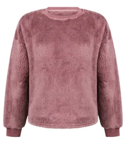 Outlet Top met lange mouwen Fluffy Fleece DAMES Nachtmode