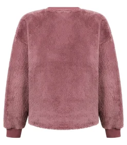 Outlet Top met lange mouwen Fluffy Fleece DAMES Nachtmode
