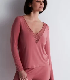 Discount Top met lange mouwen Lazy Days DAMES Onderhemden