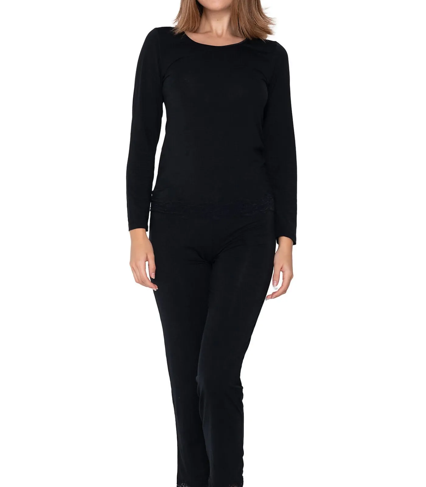 Outlet Top met lange mouwen Micro Touch DAMES Onderhemden