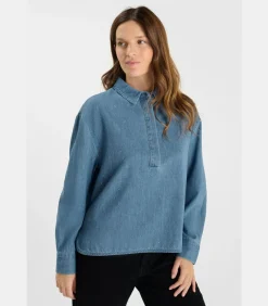 DAMES Le Temps des Cerises Top van jeans ALBERTA