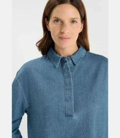 DAMES Le Temps des Cerises Top van jeans ALBERTA