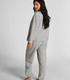 DAMES Hunkemöller Top van wafelstof Henley