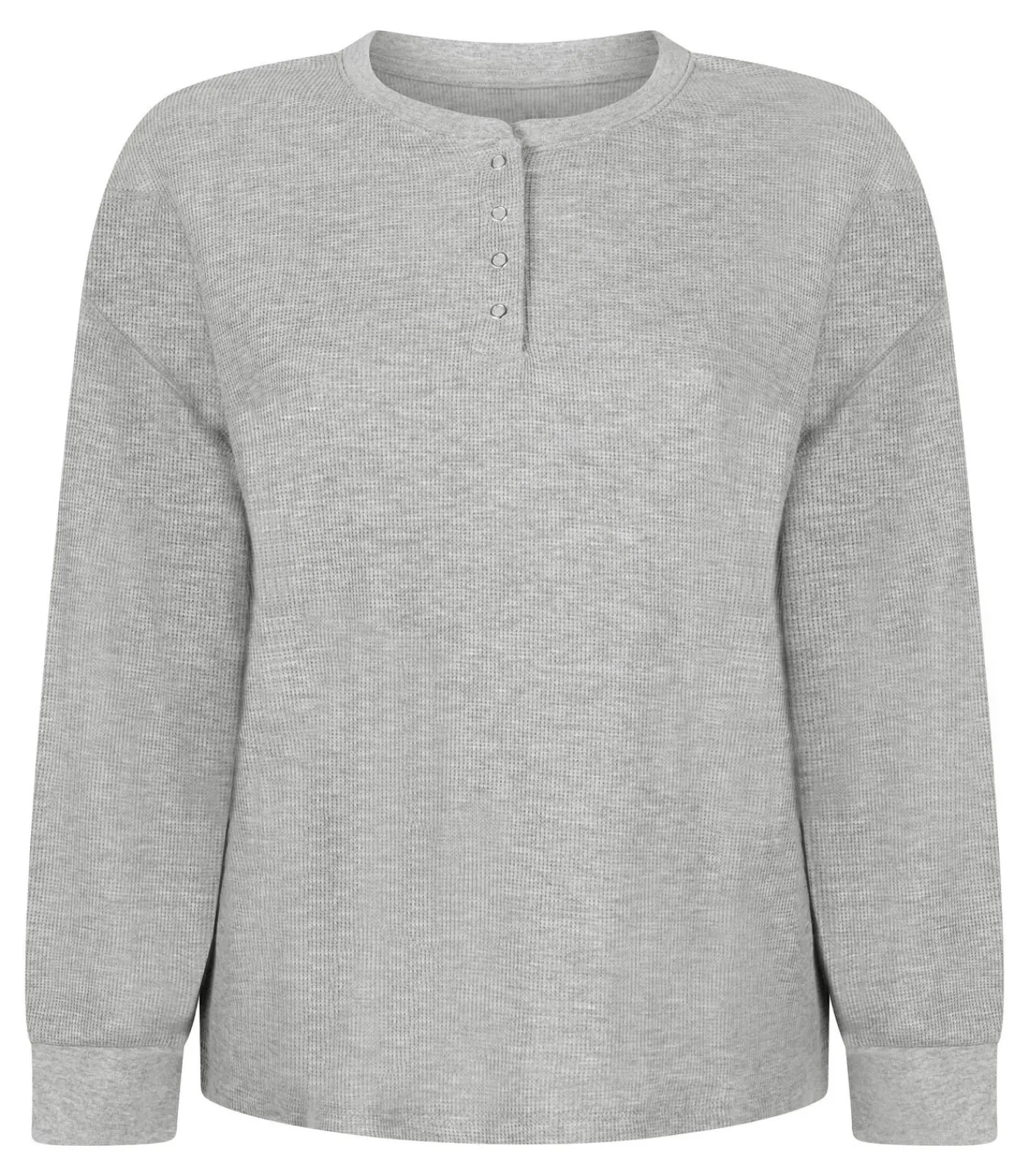 DAMES Hunkemöller Top van wafelstof Henley