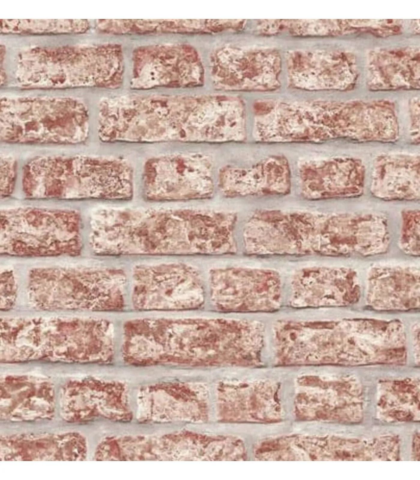 Online Topchic Behang bakstenen rood en grijs Decoratie