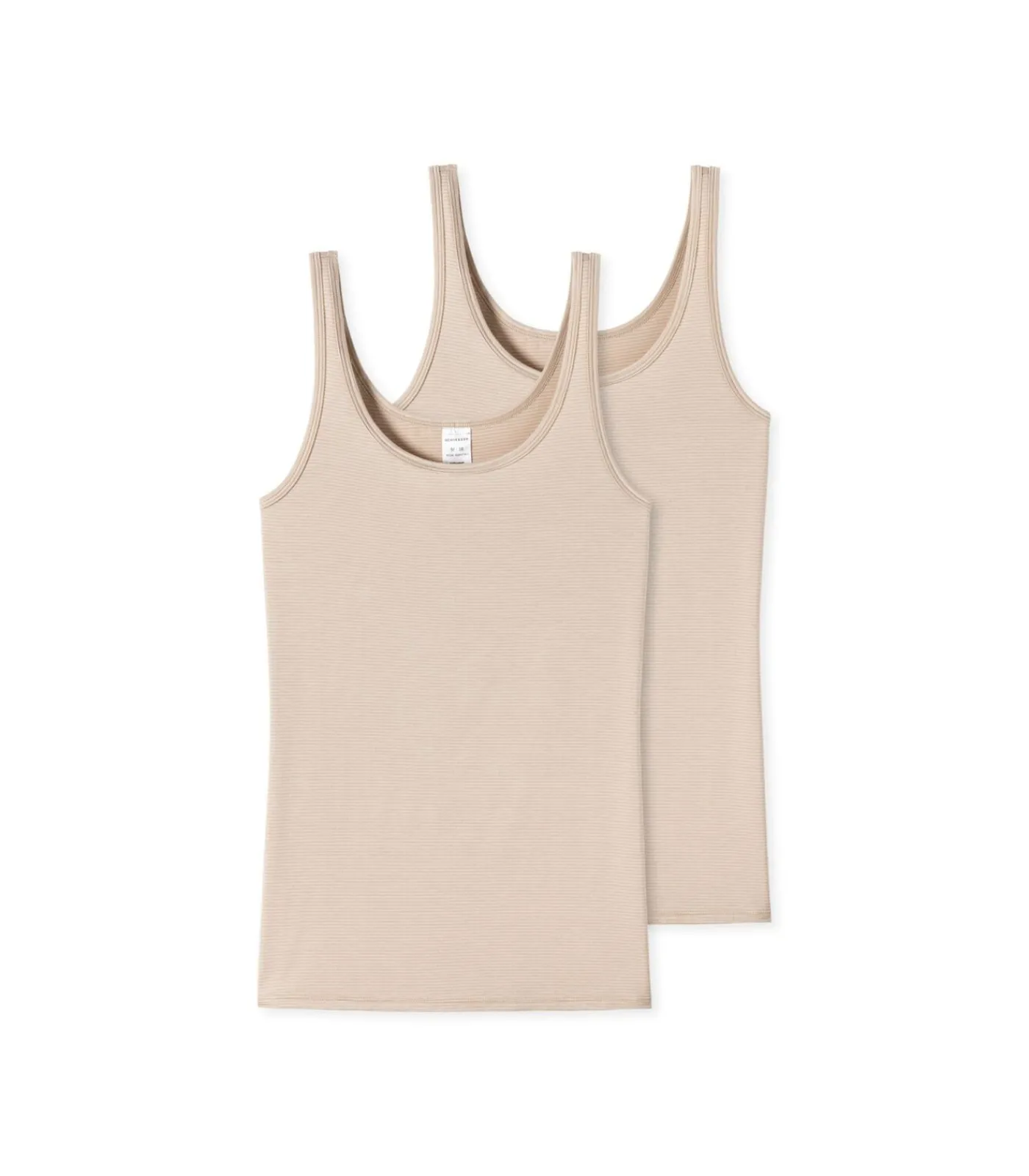 DAMES SCHIESSER topje 2 pack modal essentials tank tops sand