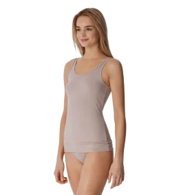 DAMES SCHIESSER topje 2 pack modal essentials tank tops sand