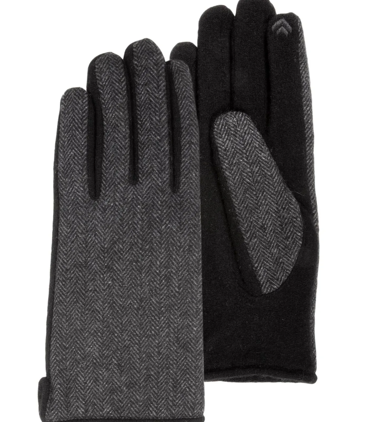 Heren ISOTONER Touchhandschoenen in visgraatwol voor heren