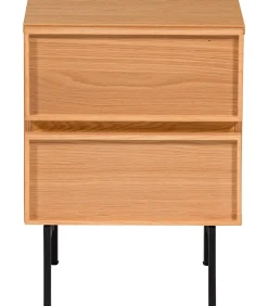 Outlet Tours Ladekast/ Nachtkastje 2 Lades Melamine/ MDF - Naturel Bedden
