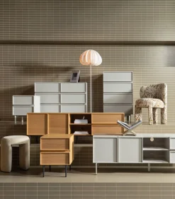 Outlet Tours Ladekast/ Nachtkastje 2 Lades Melamine/ MDF - Naturel Bedden