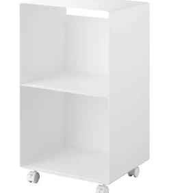 Hot Tower Platenkast 2-laags op wielen - Wit Meubels