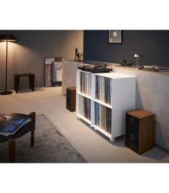 Hot Tower Platenkast 2-laags op wielen - Wit Meubels