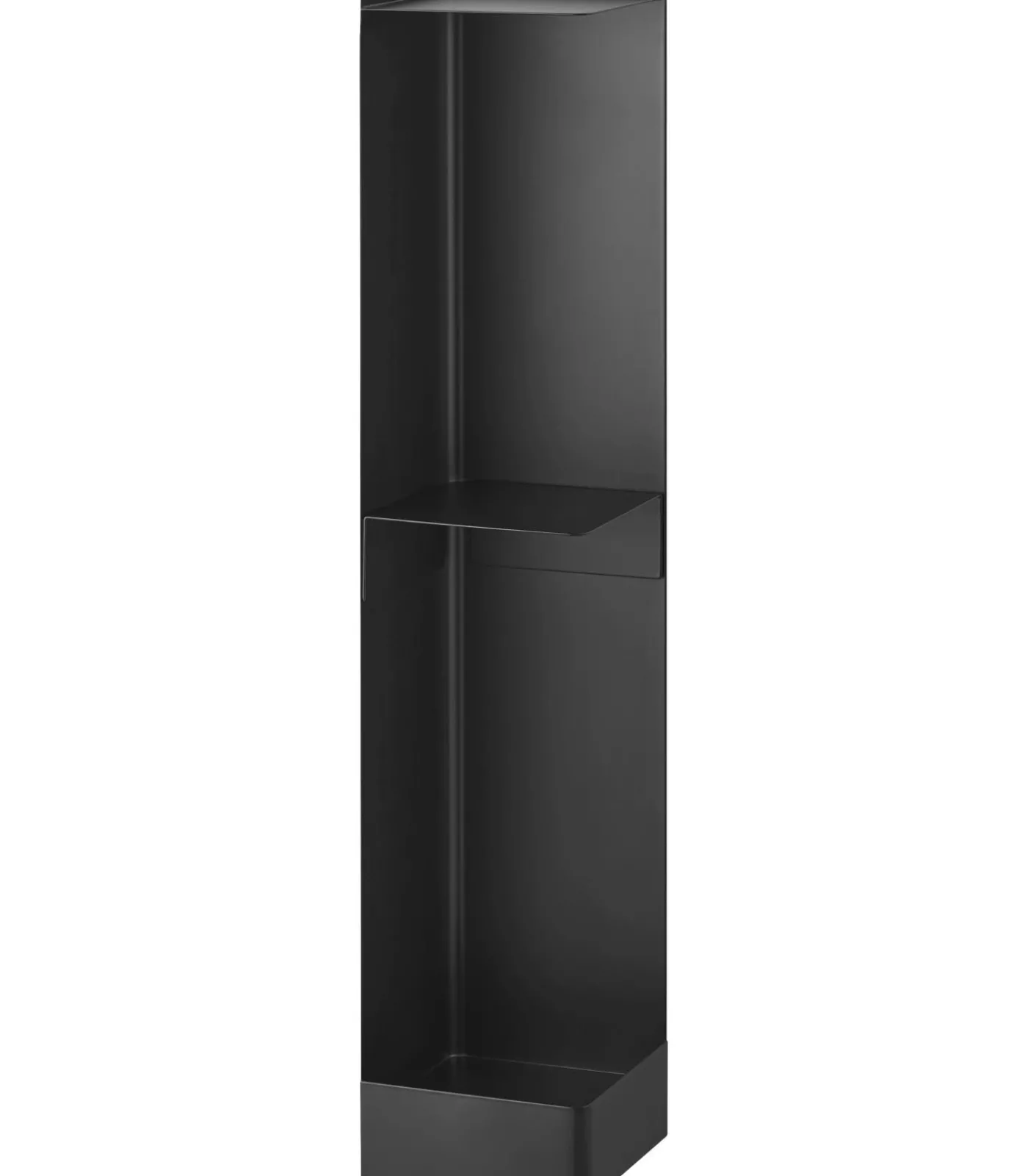 YAMAZAKI Tower Toiletrolhouder op wielen smal - Zwart