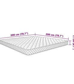 Best Traagschuimmatras 200x200x17 cm Zacht wit Matrasbeschermer