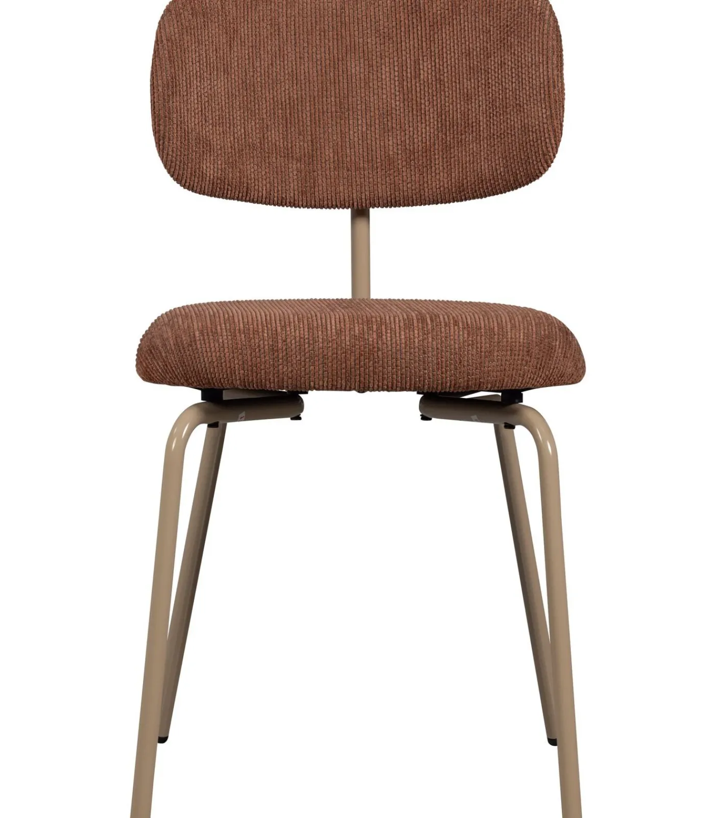 WOOOD Travis Eetkamerstoelen - Polyester - Bruin - Set van 6