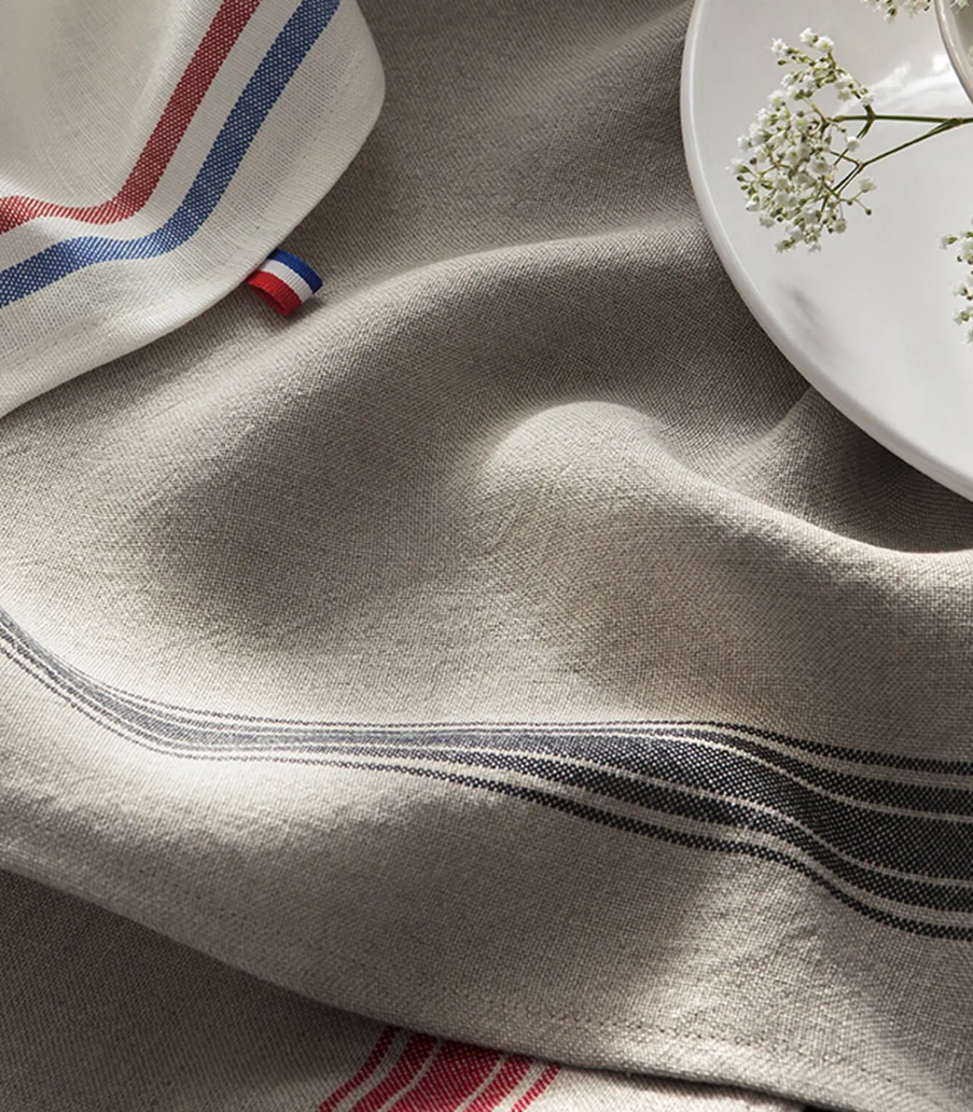 Coucke TRICOLORE - Tafellinnen Theedoek