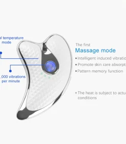 Trillingsvibratie GuaSha Micro-stroom Massager Gezichtsverzorgings Accessoires