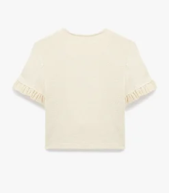 DAMES Koton Trui Korte Mouwen Ronde Hals Ruches