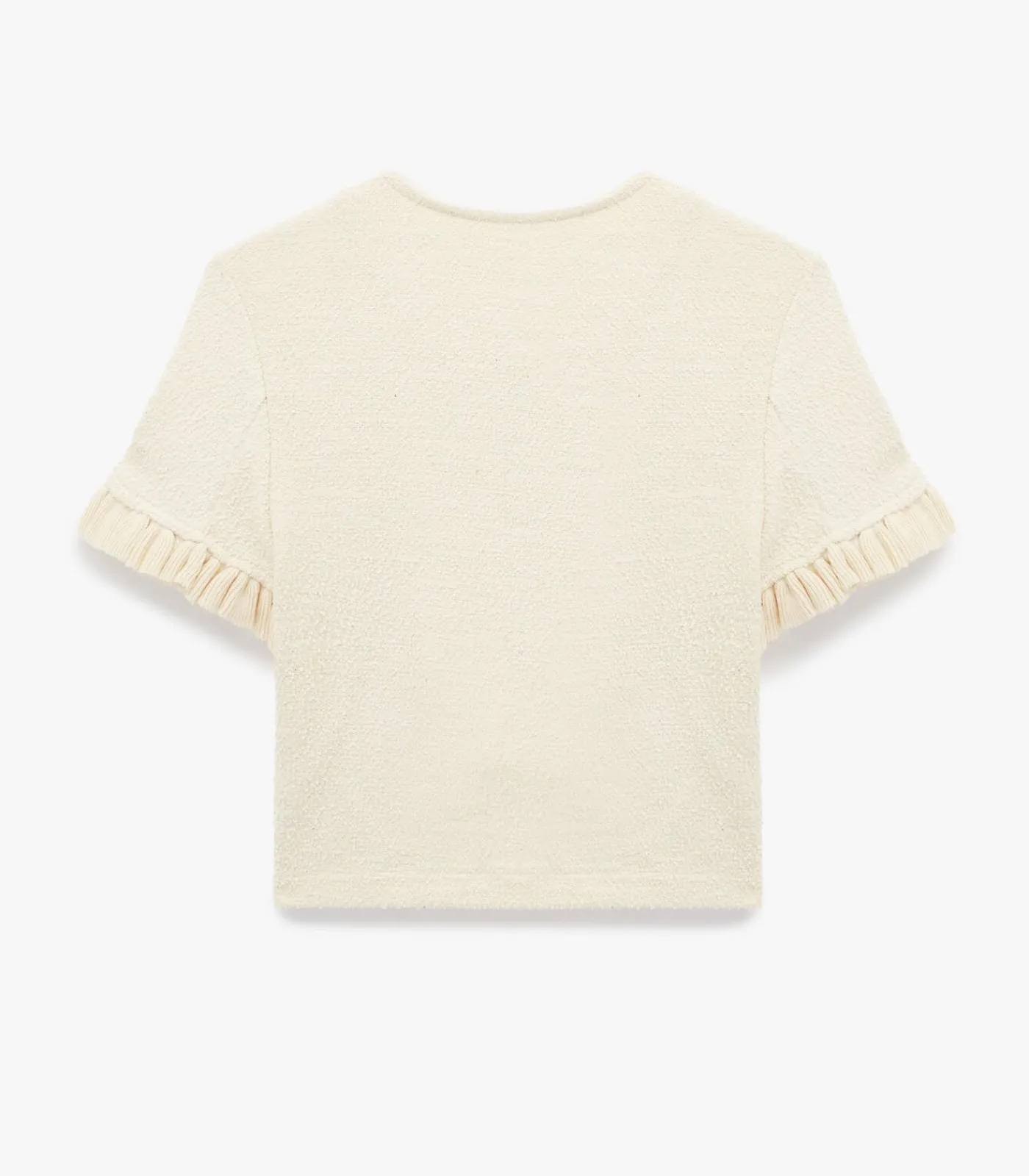 DAMES Koton Trui Korte Mouwen Ronde Hals Ruches