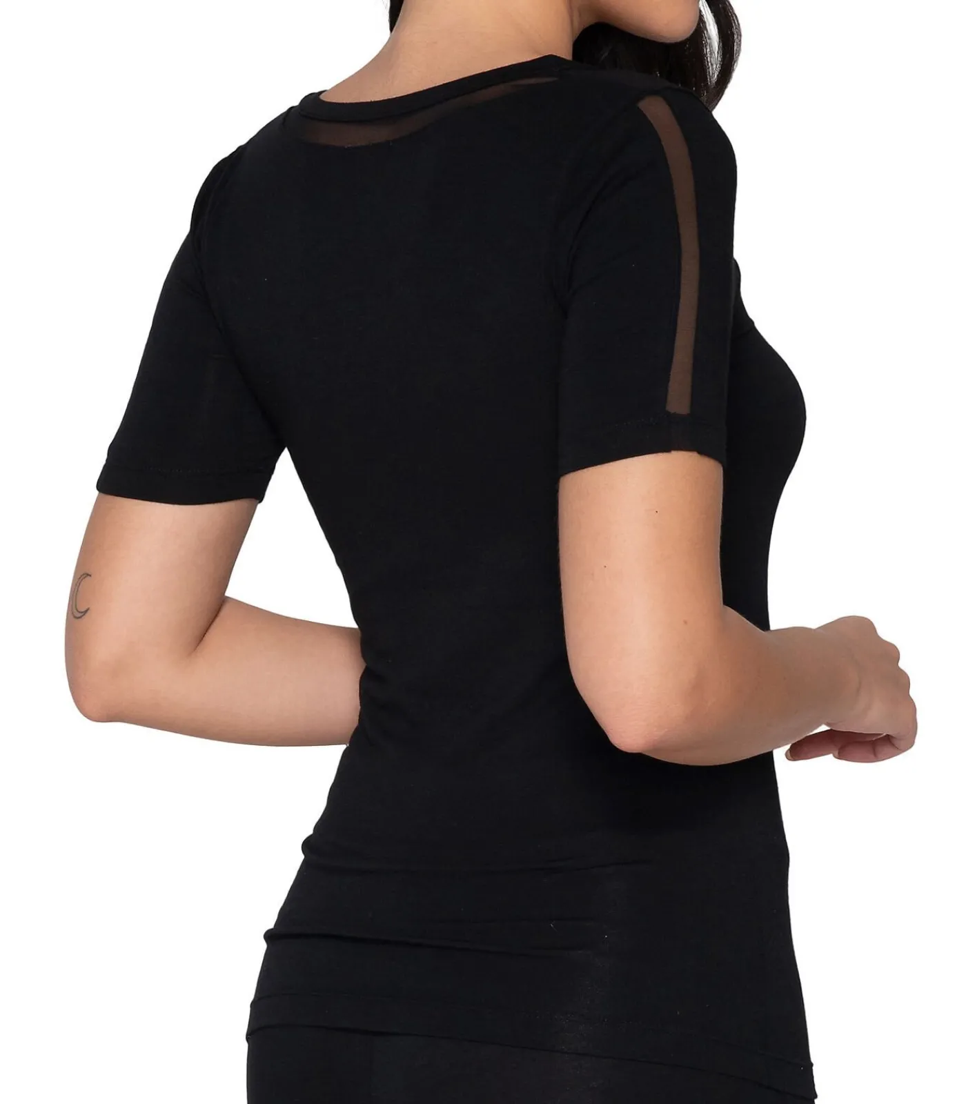 DAMES LUNA T-shirt met slipe mouwen Cotton Touch