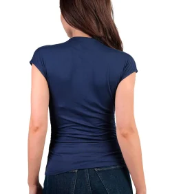 DAMES ADMAS T-shirt met slipe mouwen en opstaande kraag Frunces