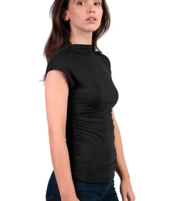 Hot T-shirt met slipe mouwen en opstaande kraag Frunces DAMES T-Shirts & Tops