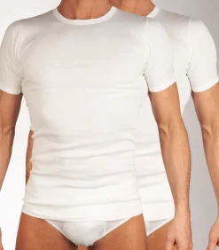 Discount t-shirt ronde hals 2 pack 1-1 rib Heren Tops & Shirts