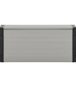 vidaXL Tuinafvalbak 85x34x40 cm grijs