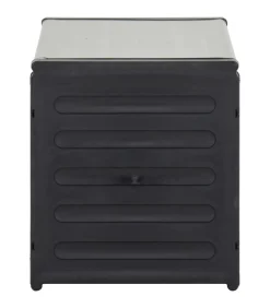 vidaXL Tuinafvalbak 85x34x40 cm grijs