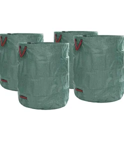 vidaXL Tuinafvalzakken 4 pcs Groen 79 x 79 x 99.5 cm Polypropyleen
