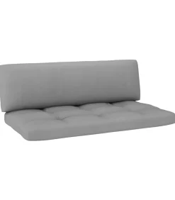 vidaXL Tuinmiddenbank pallet zwart geïmpregneerd grenenhout