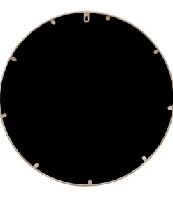 vidaXL Tuinspiegel rond 60x3 cm ijzer zandkleurig