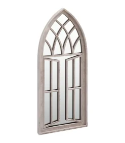 Clearance Tuinspiegel 70x30 cm ijzer zandkleurig Spiegels