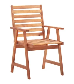 Hot Tuinstoelen 2 st met kussens massief acaciahout Tuinmeubelen