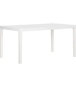 New Tuintafel 150x90x72 cm polypropeen wit Tuinmeubelen