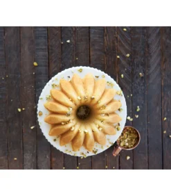 Nordic Ware Tulband Bakvorm Lotus Bundt Goud ø 21 / 1.2 liter