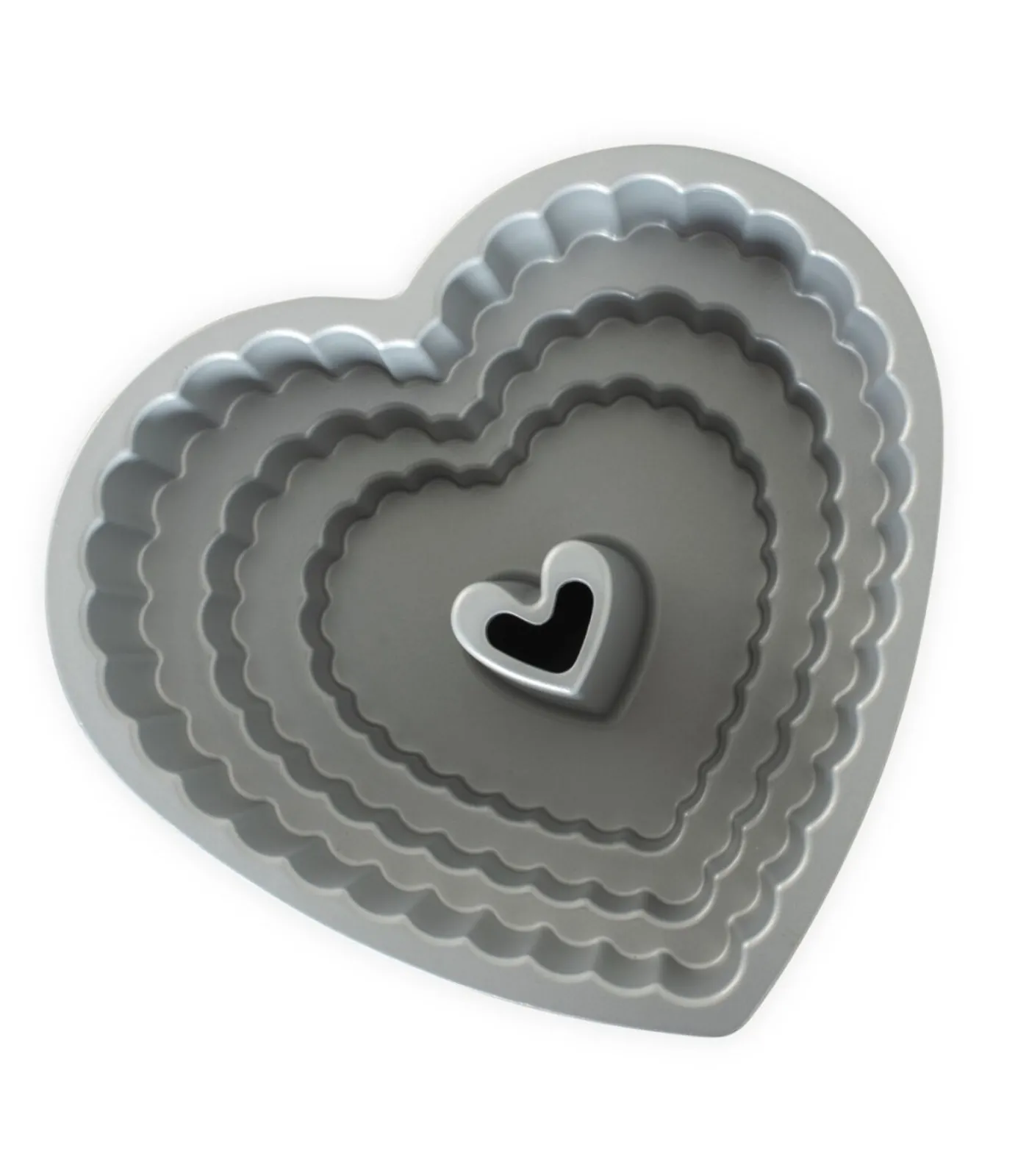 Nordic Ware Tulband Bakvorm Tiered Heart Bundt Koper 27 x 25 cm / 2.8 liter