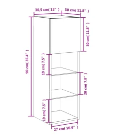 Discount Tv-meubel met LED-verlichting 30,5x30x90 cm wit Meubels