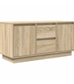 Tv-meubel met LED-verlichting 100x41x50 cm sonoma eikenkleurig Meubels