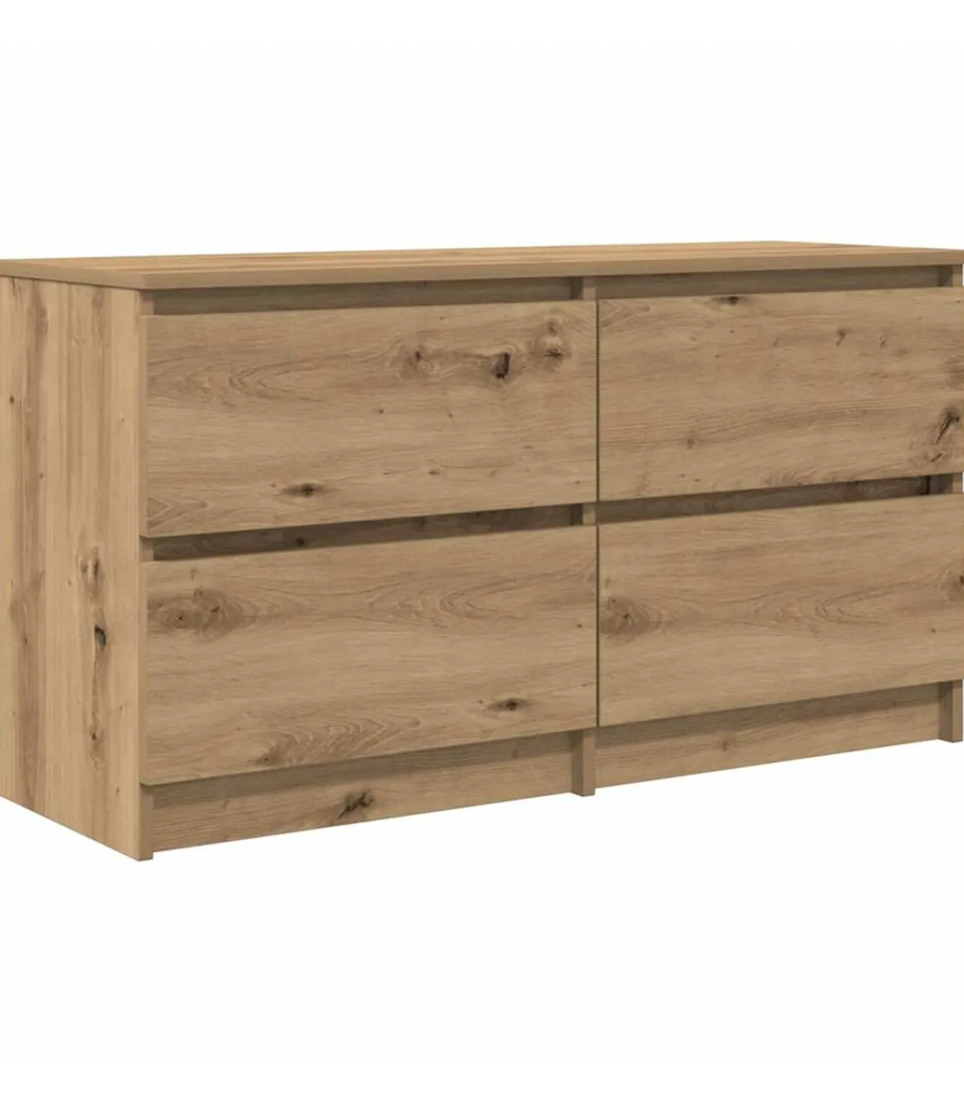 vidaXL Tv-meubel 100x35x54 cm bewerkt hout artisanaal eikenkleurig