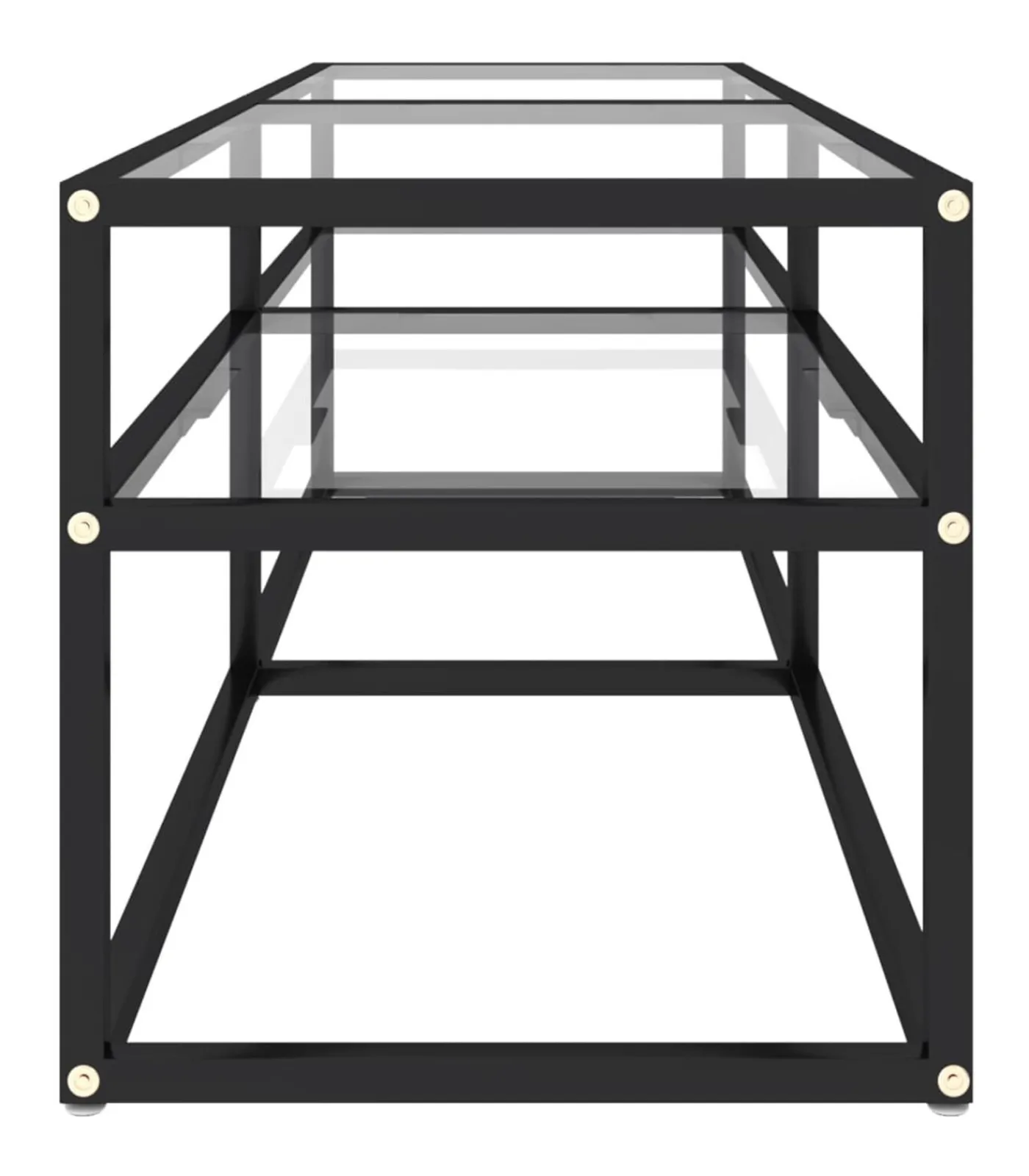 Best Tv-meubel 140x40x40,5 cm gehard glas transparant Meubels