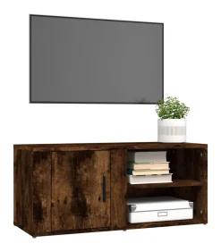 vidaXL Tv-meubels 2 st 80x31,5x36 cm bewerkt hout gerookt eikenkleurig