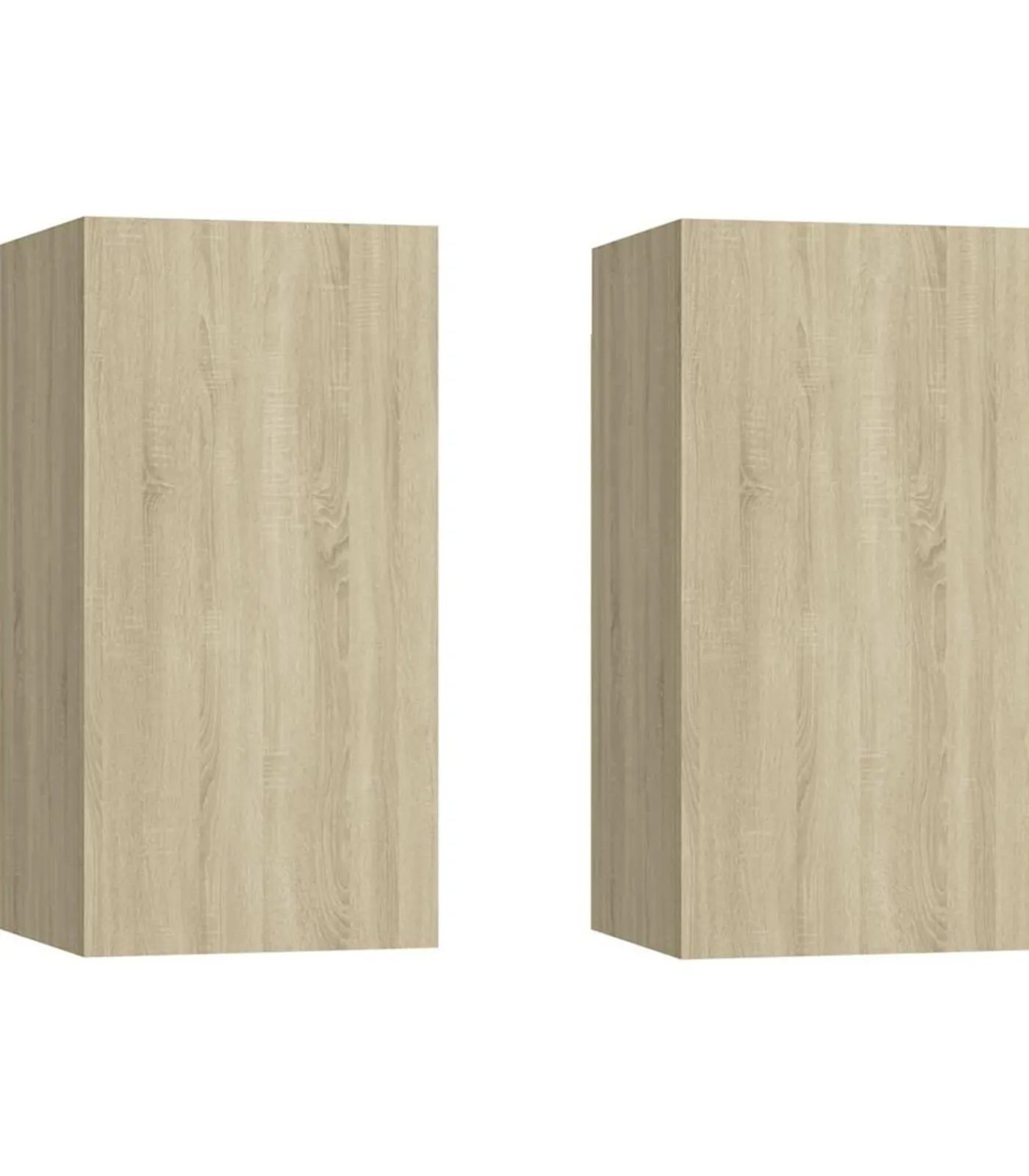 vidaXL Tv-meubels 2 st 30,5x30x60 cm bewerkt hout sonoma eikenkleurig