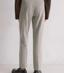 DAMES Marc O'Polo Tweed jersey broek slim