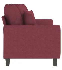 Online Tweezitsbank 140 cm stof wijnrood Zetels