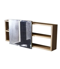 New Typo - Toiletkastje van massief teakhout Spiegels