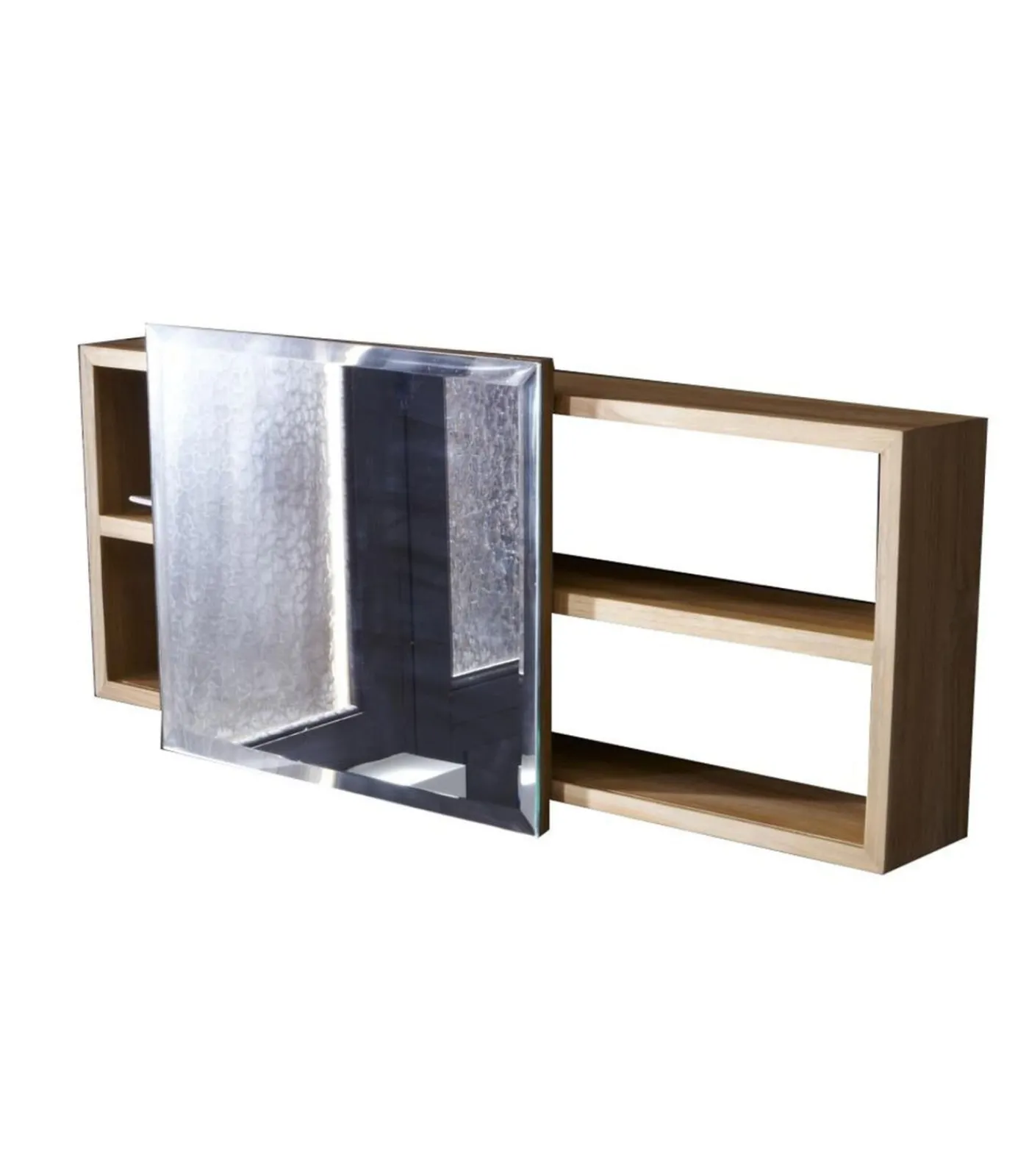 New Typo - Toiletkastje van massief teakhout Spiegels